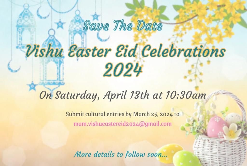 2024 Vishu Easter Eid Celebrations